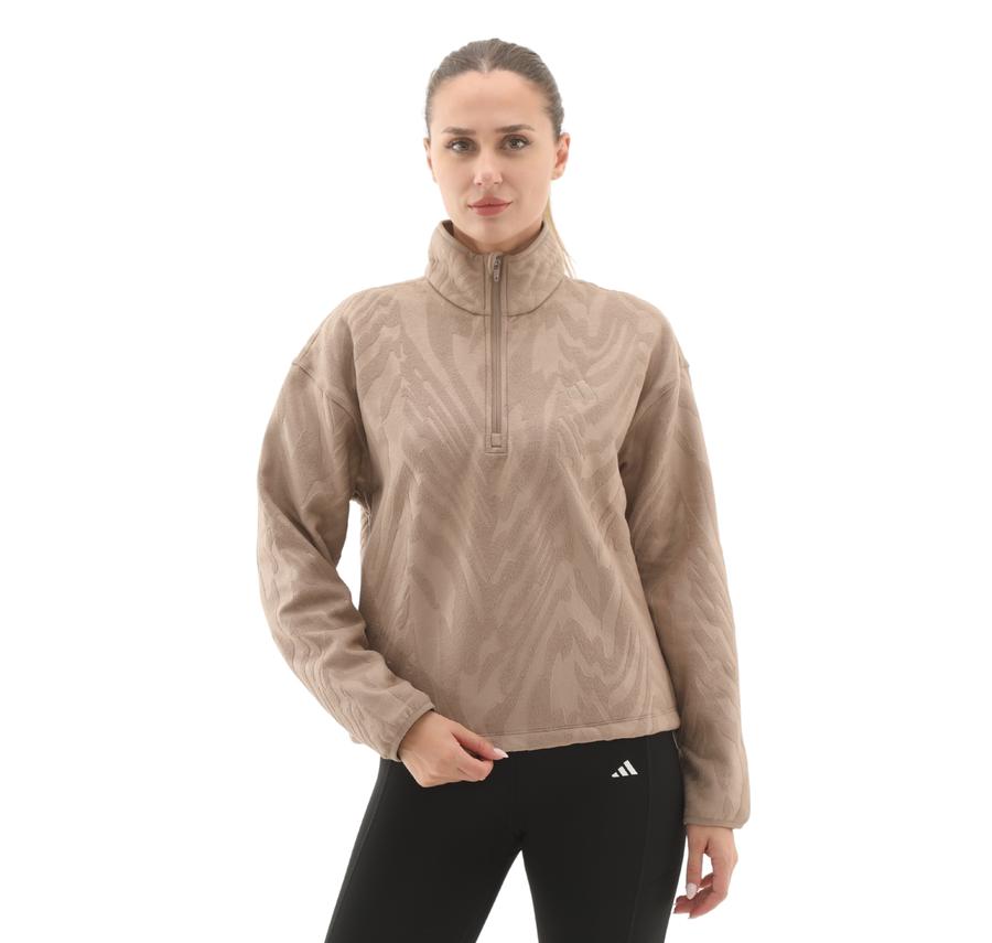 adidas Aop Polarfleece Kadın Sweatshirt Krem adidas Aop Polarfleece Kadın Sweatshirt Krem