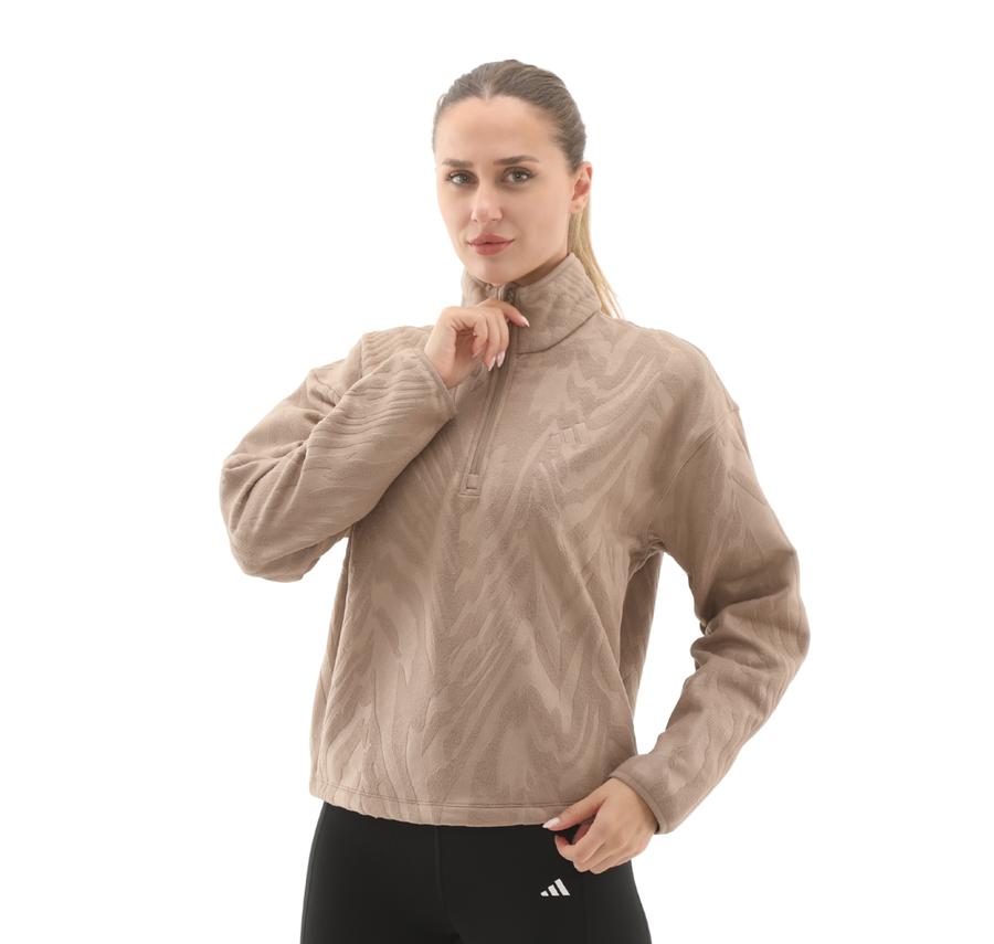 adidas Aop Polarfleece Kadın Sweatshirt Krem adidas Aop Polarfleece Kadın Sweatshirt Krem