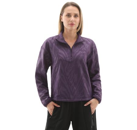 adidas Aop Polarfleece Kadın Sweatshirt Mor adidas Aop Polarfleece Kadın Sweatshirt Mor