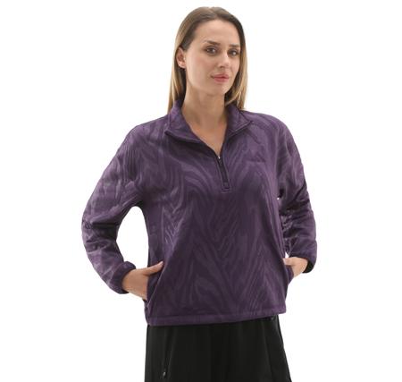 adidas Aop Polarfleece Kadın Sweatshirt Mor adidas Aop Polarfleece Kadın Sweatshirt Mor