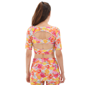 adidas By Stella Mccartney Crop Kadın T-Shirt Pembe