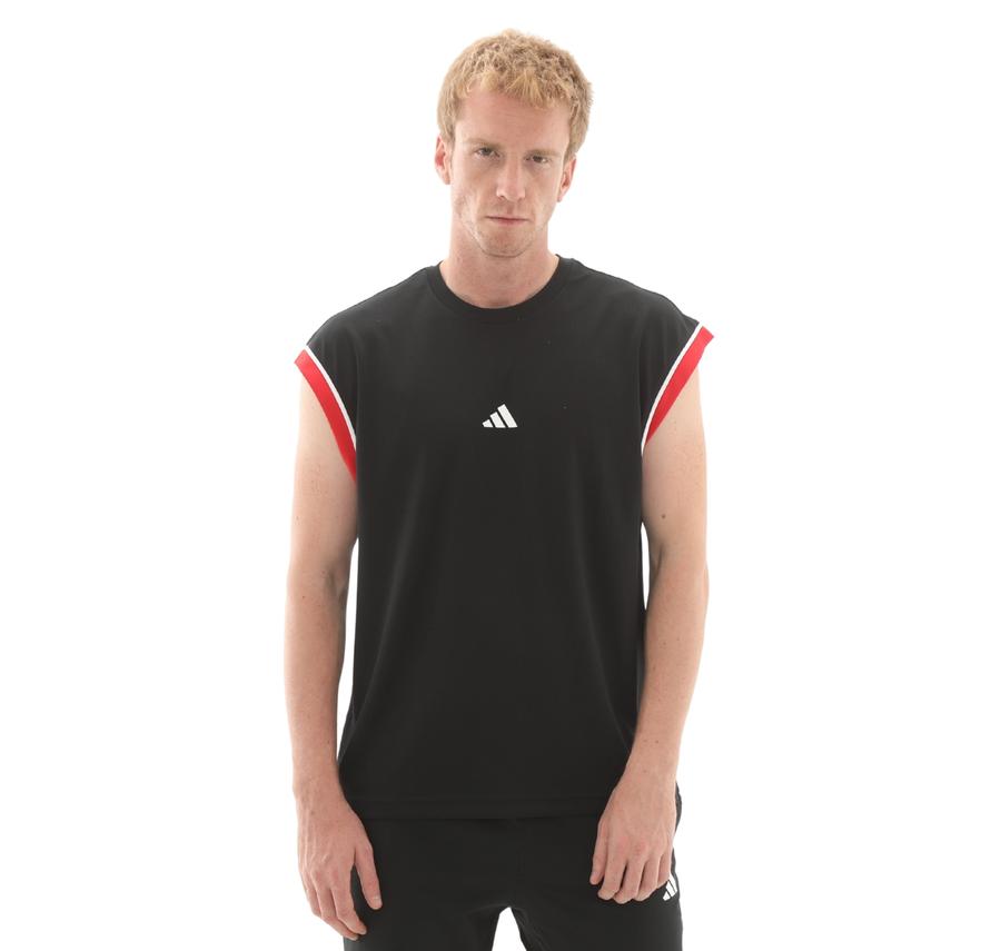 adidas Basketball All-World Sleeveless Tank Erkek T-Shirt Siyah adidas Basketball All-World Sleeveless Tank Erkek T-Shirt Siyah