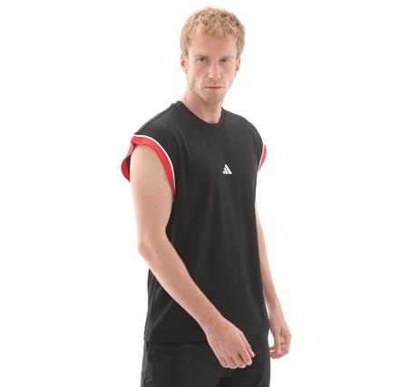adidas Basketball All-World Sleeveless Tank Erkek T-Shirt Siyah