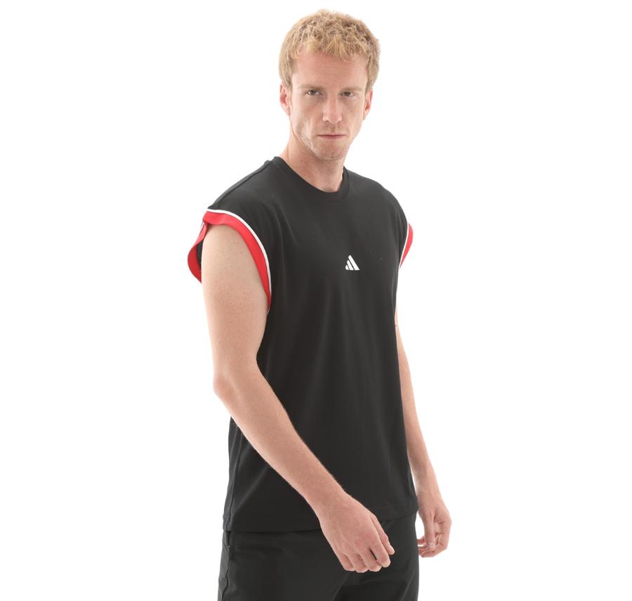 adidas Basketball All-World Sleeveless Tank Erkek T-Shirt Siyah adidas Basketball All-World Sleeveless Tank Erkek T-Shirt Siyah