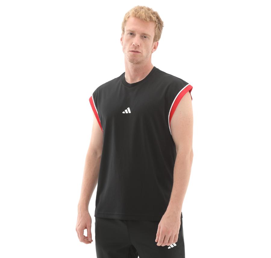 adidas Basketball All-World Sleeveless Tank Erkek T-Shirt Siyah adidas Basketball All-World Sleeveless Tank Erkek T-Shirt Siyah