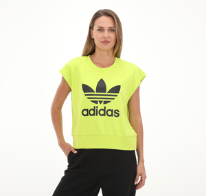 adidas Bıg Logo Hoodıe Kadın Sweatshirt Sarı