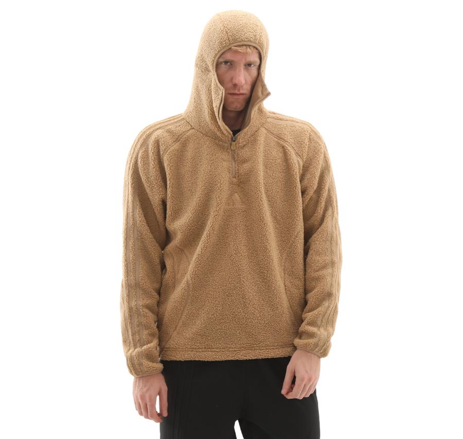 adidas Borg Tg Zıp Hd Erkek Sweatshirt Kahve adidas Borg Tg Zıp Hd Erkek Sweatshirt Kahve