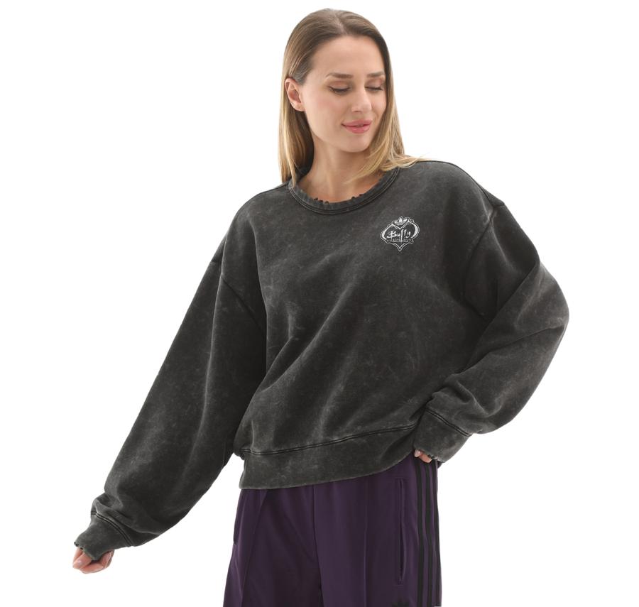 adidas Buffy Crew Kadın Sweatshirt Siyah adidas Buffy Crew Kadın Sweatshirt Siyah