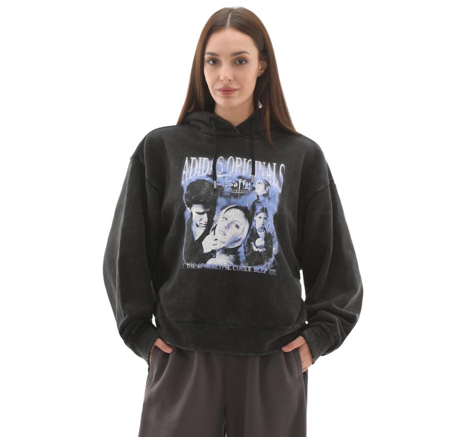 adidas Buffy Hoodıe Kadın Sweatshirt Siyah adidas Buffy Hoodıe Kadın Sweatshirt Siyah
