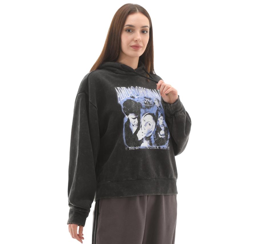 adidas Buffy Hoodıe Kadın Sweatshirt Siyah adidas Buffy Hoodıe Kadın Sweatshirt Siyah