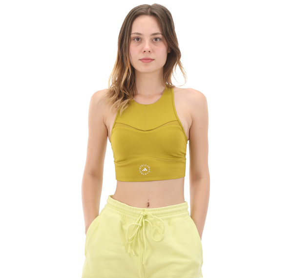 adidas By Stella Mccartney Asmc Training Crop Top Kadın Büstiyer Sarı adidas By Stella Mccartney Asmc Training Crop Top Kadın Büstiyer Sarı