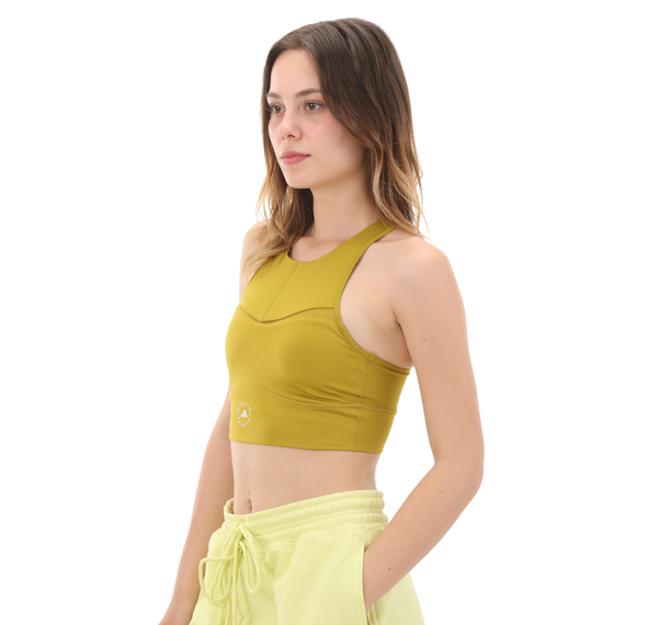 adidas By Stella Mccartney Asmc Training Crop Top Kadın Büstiyer Sarı adidas By Stella Mccartney Asmc Training Crop Top Kadın Büstiyer Sarı