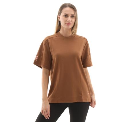 adidas By Stella Mccartney Kadın T-Shirt Kahve adidas By Stella Mccartney Kadın T-Shirt Kahve