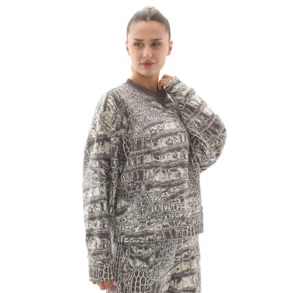 adidas By Stella Mccartney Loose Kadın Sweatshirt Gri