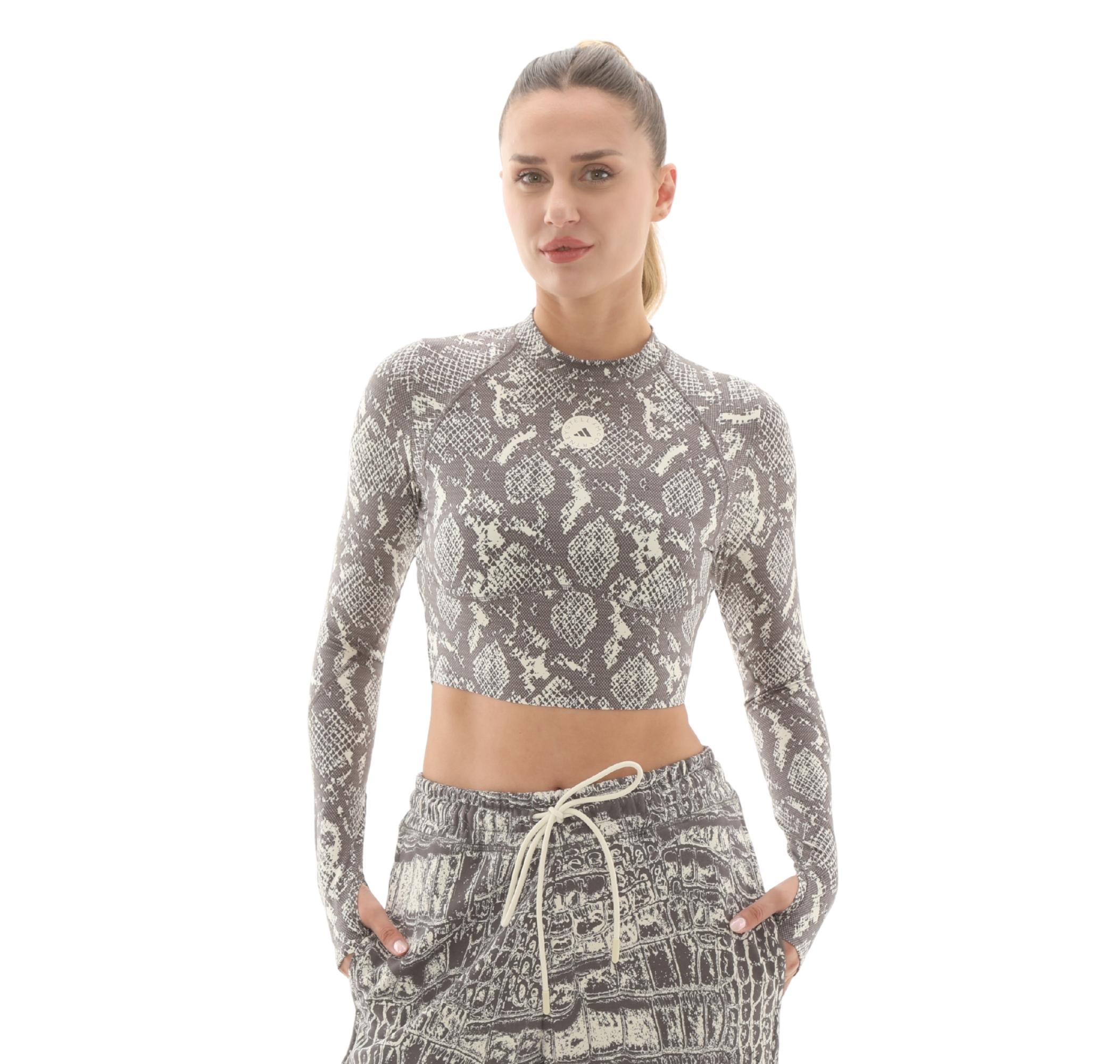Женская футболка adidas By Stella Mccartney Training Longsleeve Crop для тренировок