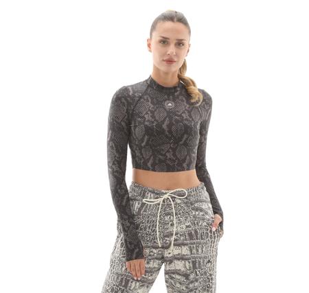 adidas By Stella Mccartney Training Longsleeve Kadın T-Shirt Gri