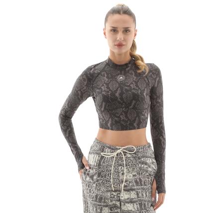 adidas By Stella Mccartney Training Longsleeve Kadın T-Shirt Gri