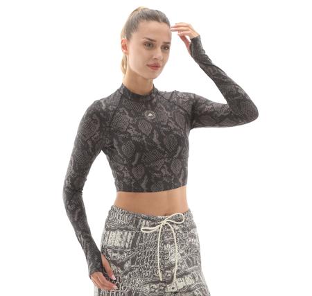 adidas By Stella Mccartney Training Longsleeve Kadın T-Shirt Gri