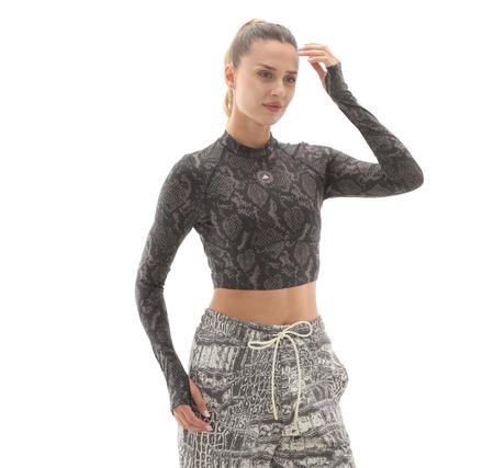 adidas By Stella Mccartney Training Longsleeve Kadın T-Shirt Gri