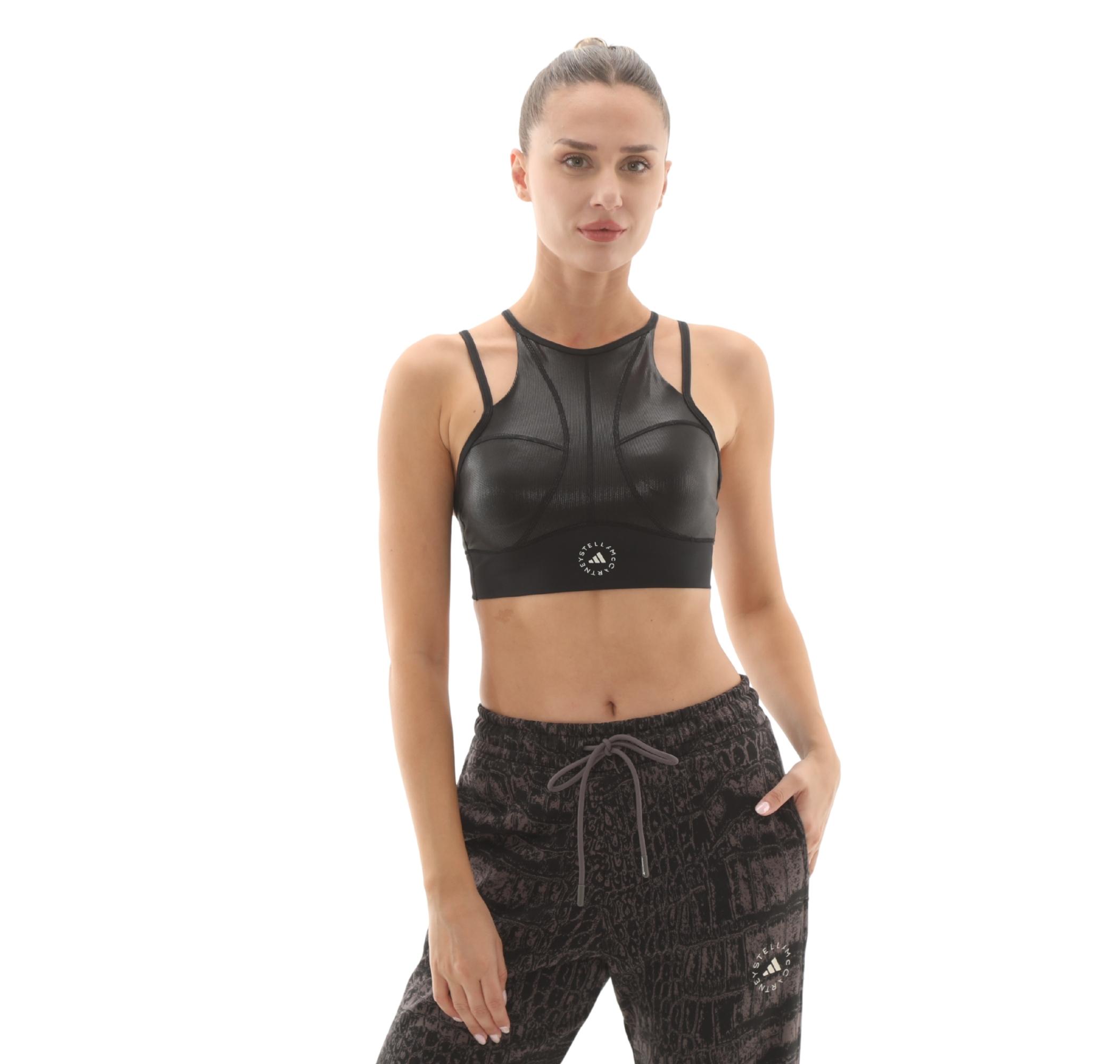 Женские  adidas By Stella Mccartney Training Micro Dot Crop Büstiyer для тренировок