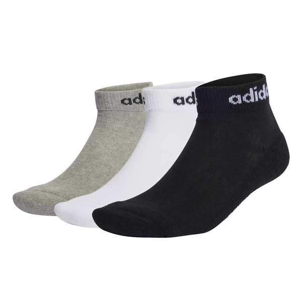 adidas C Lın Ankle 3P Çorap Gri adidas C Lın Ankle 3P Çorap Gri