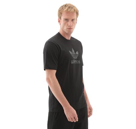 adidas Camo Lıl Trefoı Blac Erkek T-Shirt Siyah