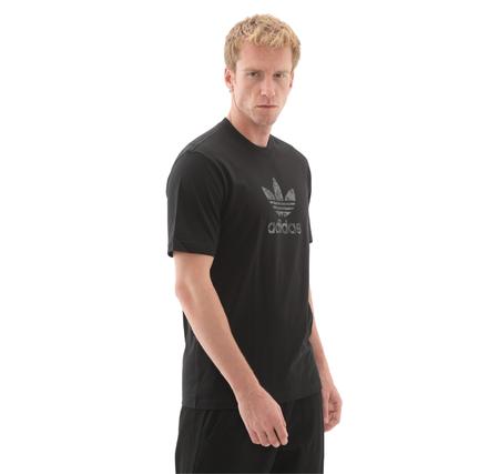 adidas Camo Lıl Trefoı Blac Erkek T-Shirt Siyah