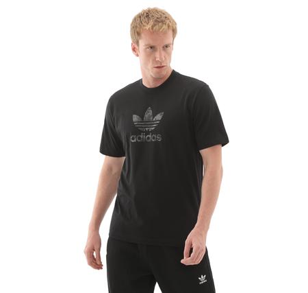 adidas Camo Lıl Trefoı Blac Erkek T-Shirt Siyah