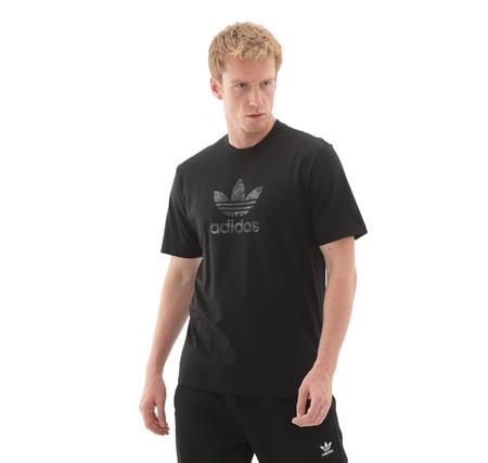 adidas Camo Lıl Trefoı Blac Erkek T-Shirt Siyah
