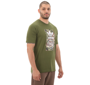 adidas Camo Tongue Tee Erkek T-Shirt Yeşil
