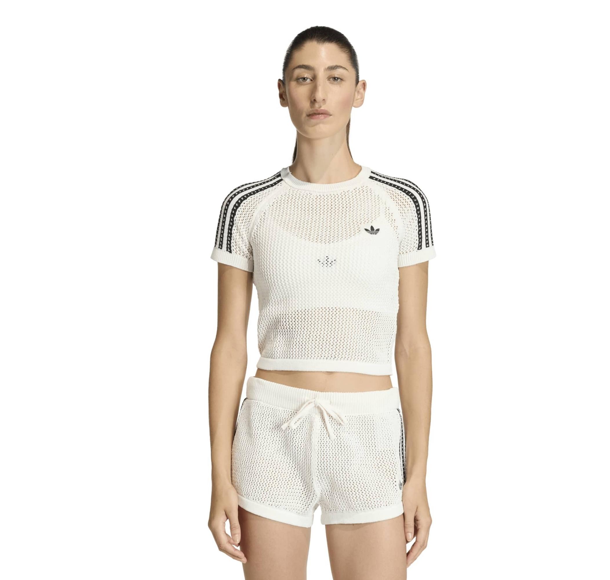 Женская футболка adidas Crochet Tee