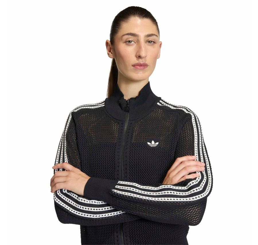 adidas Crochet Tt Kadın Ceket Siyah adidas Crochet Tt Kadın Ceket Siyah