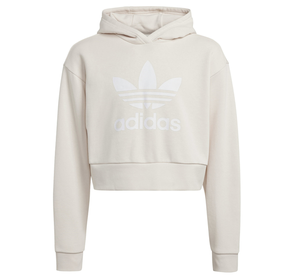 adidas Cropped Hoodıe Çocuk Sweatshirt Krem adidas Cropped Hoodıe Çocuk Sweatshirt Krem