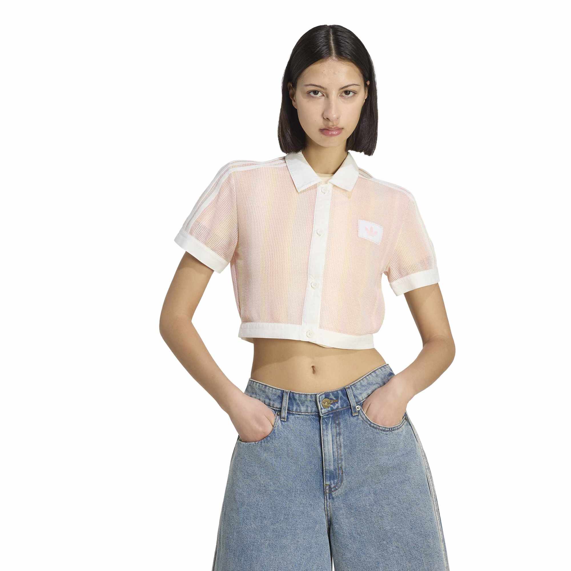 Женская футболка adidas Cropped Polo