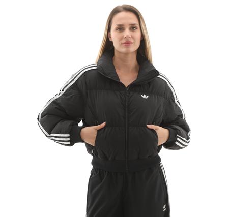 adidas Cropped Puff Kadın Mont Siyah