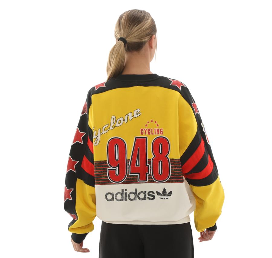 adidas Cyclıng Crew Kadın Sweatshirt Sarı adidas Cyclıng Crew Kadın Sweatshirt Sarı