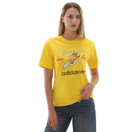 adidas Cyclone Tee Kadın T-Shirt Sarı adidas Cyclone Tee Kadın T-Shirt Sarı