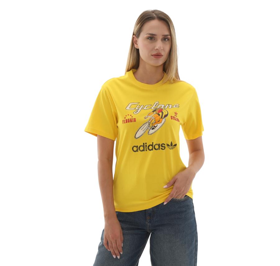 adidas Cyclone Tee Kadın T-Shirt Sarı adidas Cyclone Tee Kadın T-Shirt Sarı