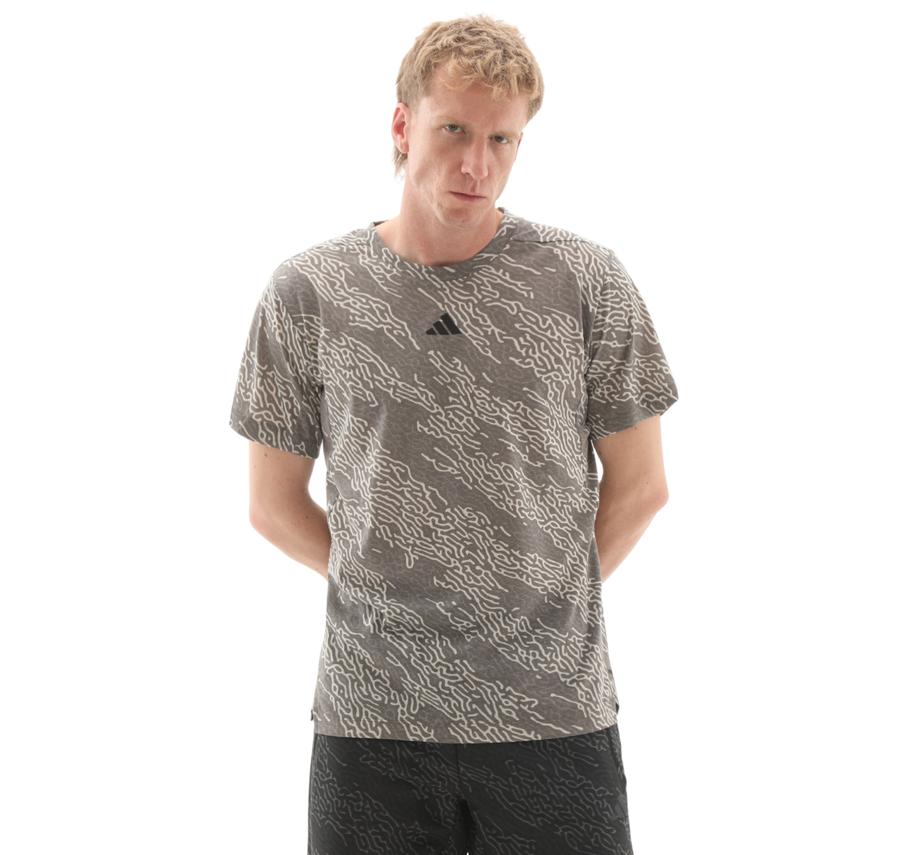 adidas D4T Aop Tee Erkek T-Shirt Gri adidas D4T Aop Tee Erkek T-Shirt Gri