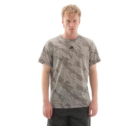 adidas D4T Aop Tee Erkek T-Shirt Gri adidas D4T Aop Tee Erkek T-Shirt Gri