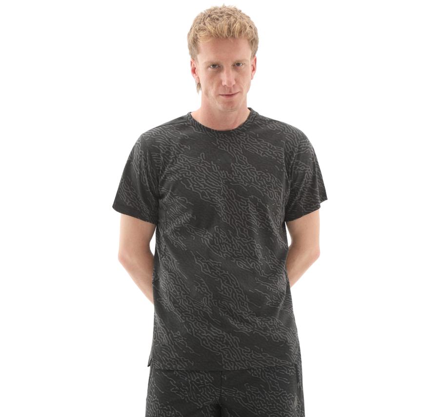 adidas D4T Aop Tee Erkek T-Shirt Siyah adidas D4T Aop Tee Erkek T-Shirt Siyah