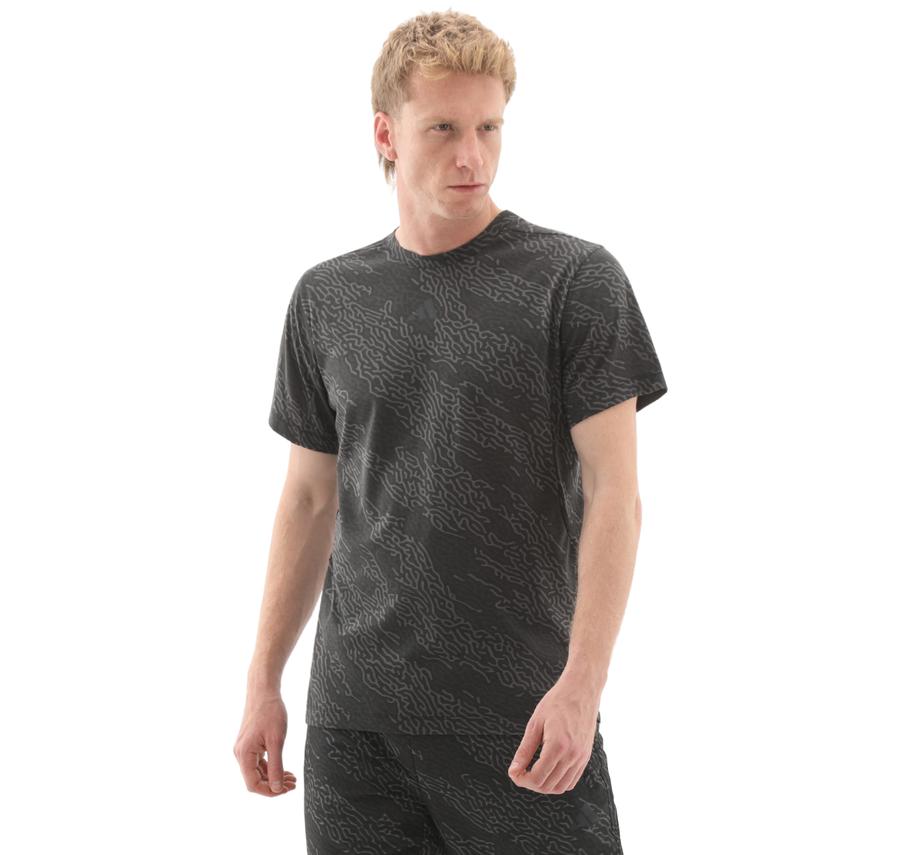 adidas D4T Aop Tee Erkek T-Shirt Siyah adidas D4T Aop Tee Erkek T-Shirt Siyah