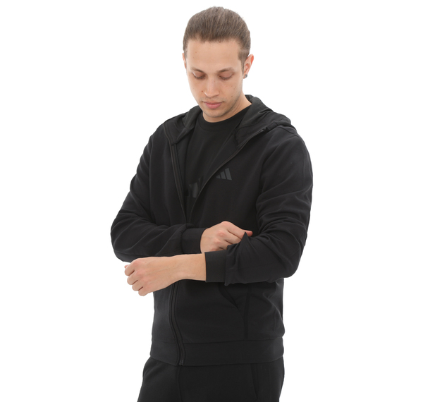 adidas D4T Full-Zıp Ho Erkek Ceket Siyah adidas D4T Full-Zıp Ho Erkek Ceket Siyah