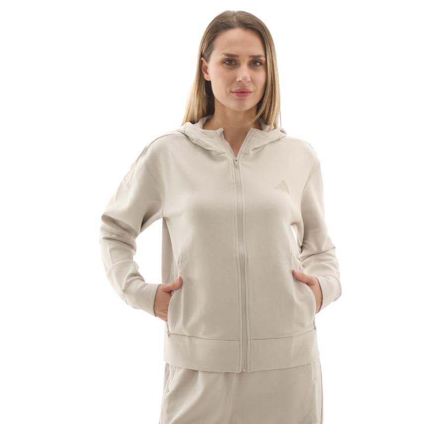 adidas D4T Fz Hoodıe Kadın Ceket Gri adidas D4T Fz Hoodıe Kadın Ceket Gri