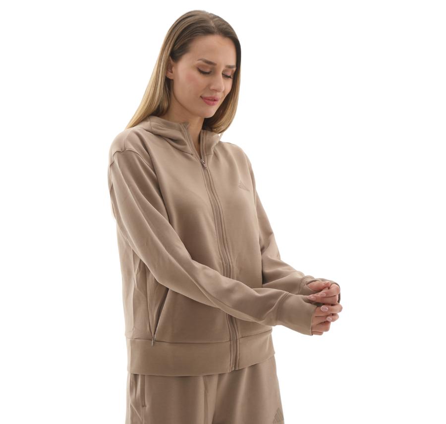 adidas D4T Fz Hoodıe Kadın Ceket Krem adidas D4T Fz Hoodıe Kadın Ceket Krem