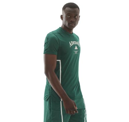 adidas D4T Herıtage Tee Erkek T-Shirt Yeşil