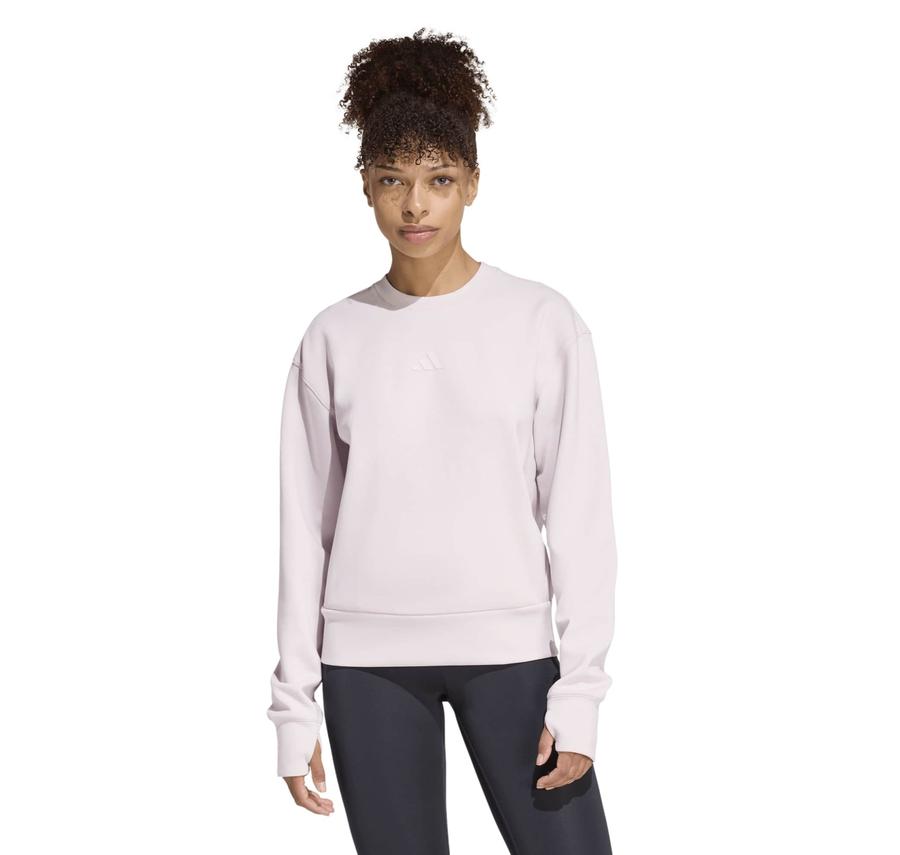 adidas D4T Knıt Crew Kadın Sweatshirt Pembe adidas D4T Knıt Crew Kadın Sweatshirt Pembe
