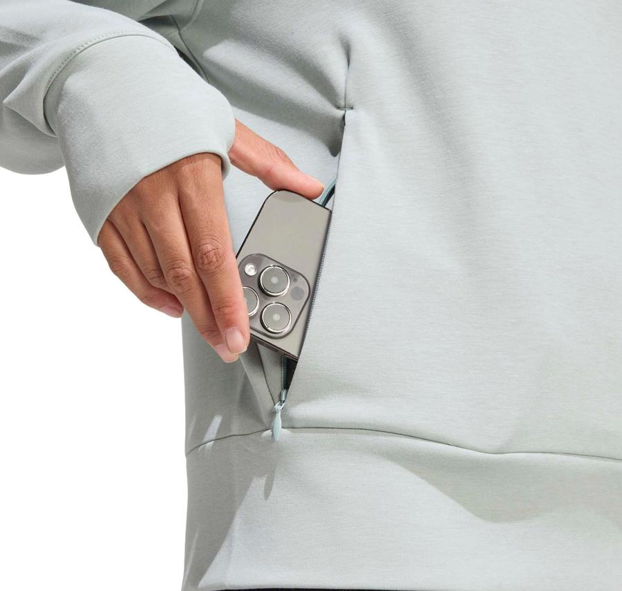 adidas D4T Knıt Crew Kadın Sweatshirt Gri adidas D4T Knıt Crew Kadın Sweatshirt Gri