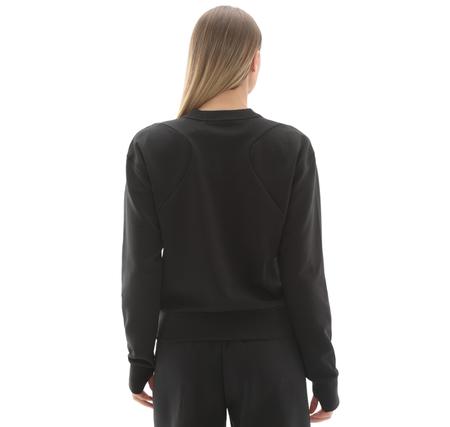 adidas D4T Knıt Crew Kadın Sweatshirt Siyah