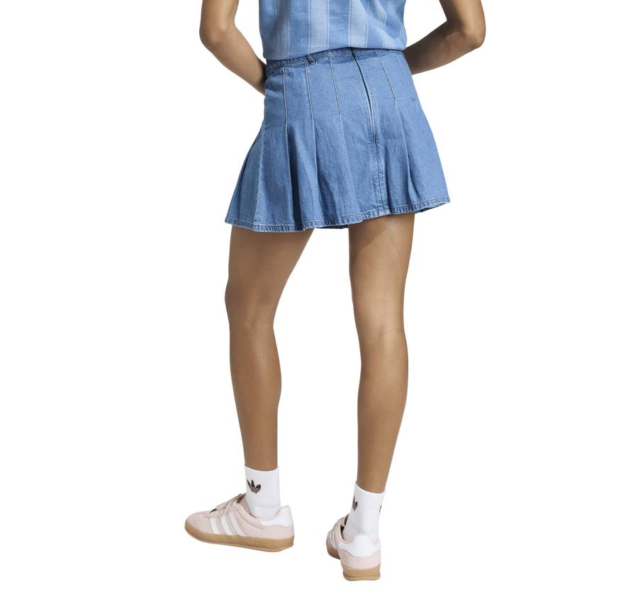 adidas Denım Skırt Kadın Elbise - Etek Mavi adidas Denım Skırt Kadın Elbise - Etek Mavi